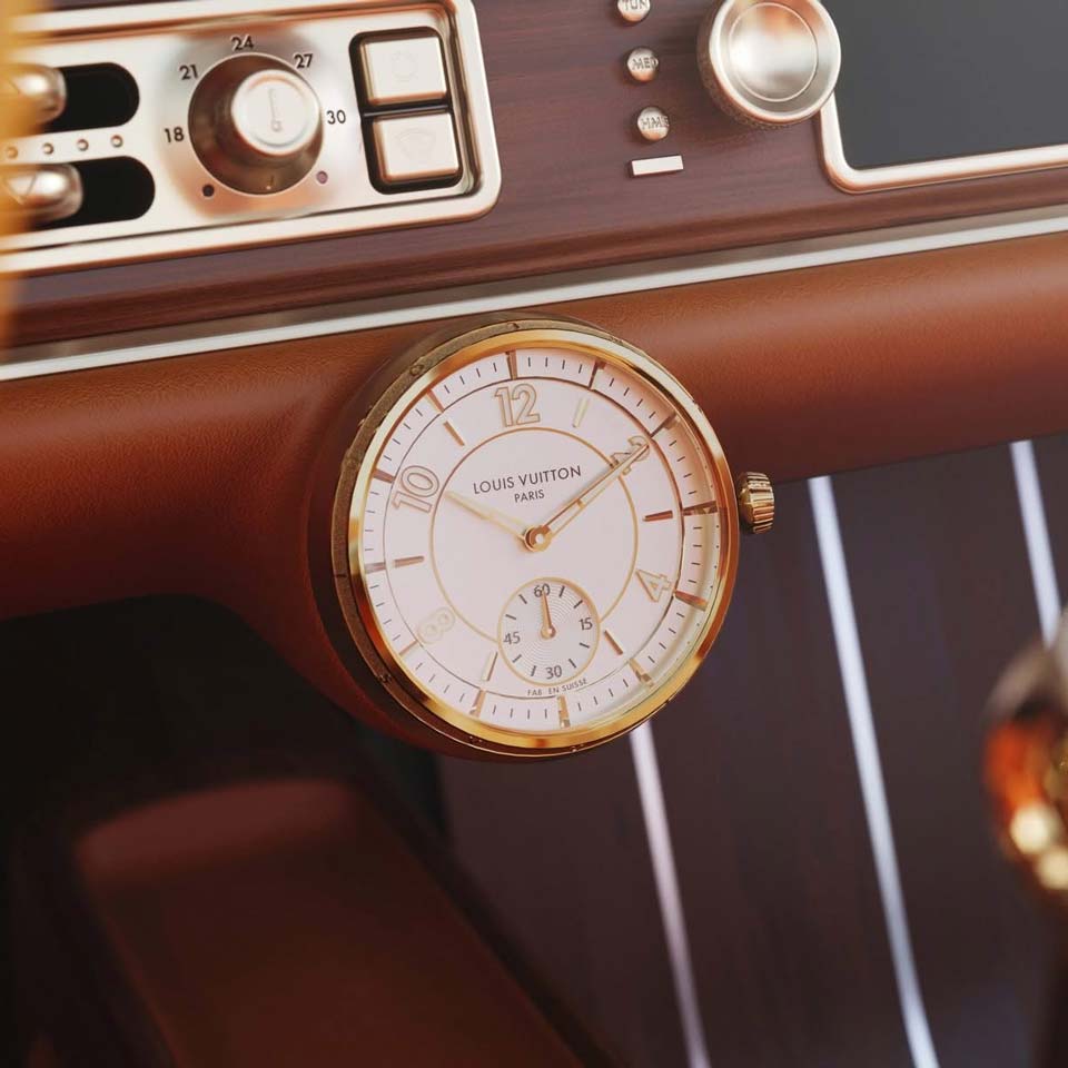 Louis Vuitton ������ ���� Tambour ��� ��������� ������ Porsche 911